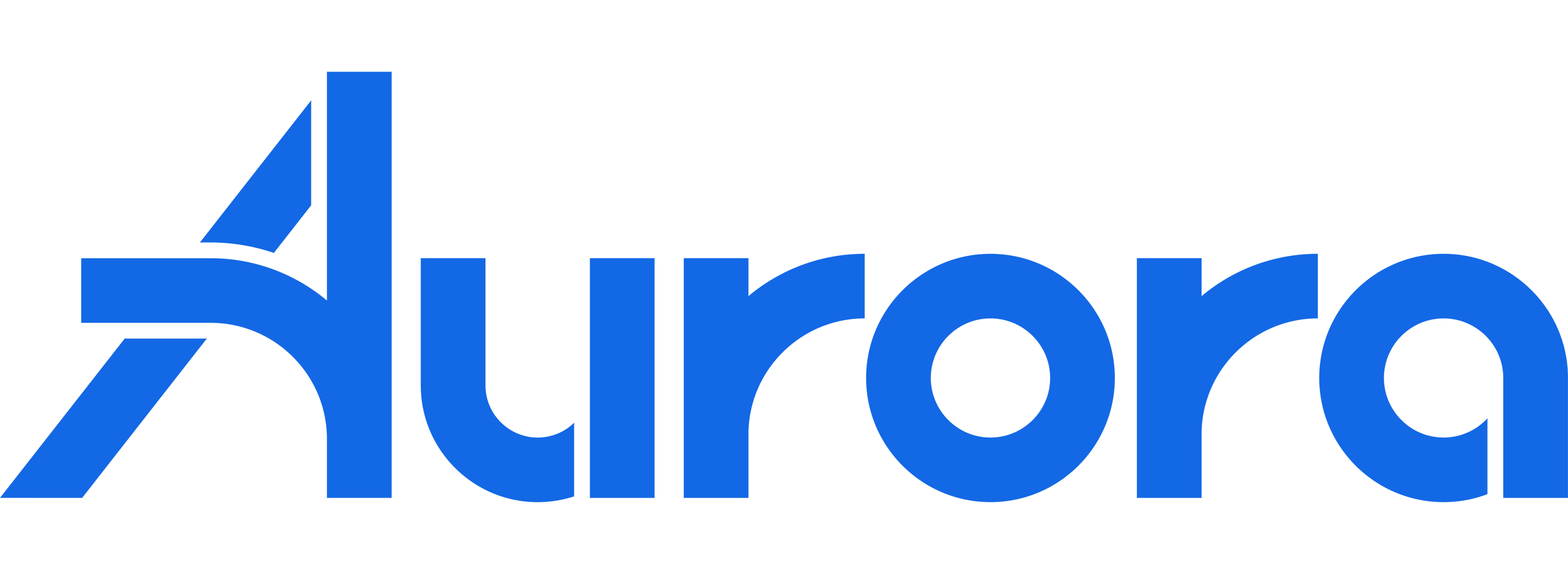 Aurora company logo in blue.