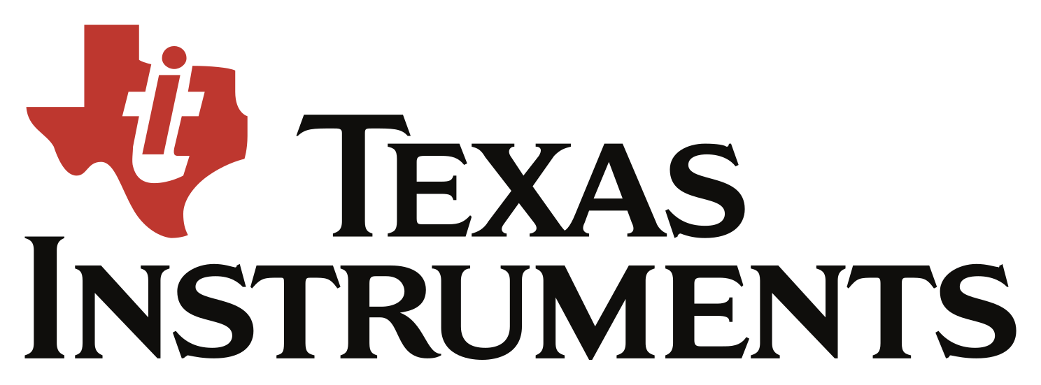 Texas Instruments company logo in red and black.